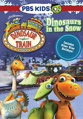 Dinosaur train. Dinosaurs in the snow