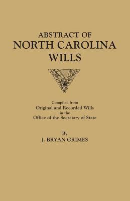 Abstract of North Carolina wills