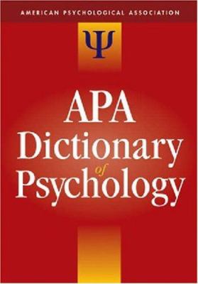 APA dictionary of psychology