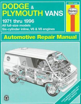 Dodge & Plymouth vans automotive repair manual