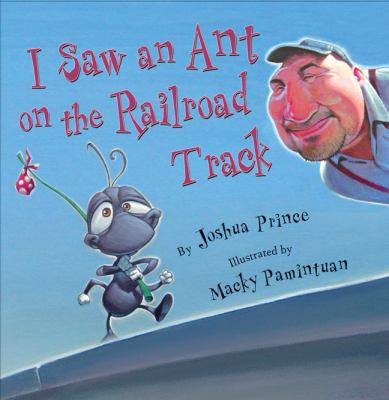 I saw an ant on the railroad track