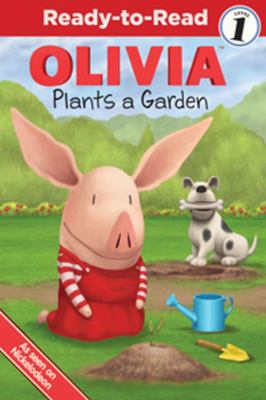 Olivia plants a garden