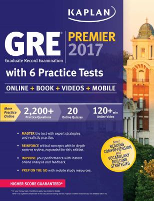 GREª Graduate Record Examination premier 2017.