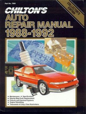 Chilton's auto repair manual, 1988-1992
