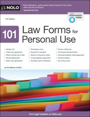 101 law forms for personal use