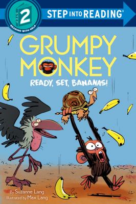 Grumpy monkey ready, set, bananas!