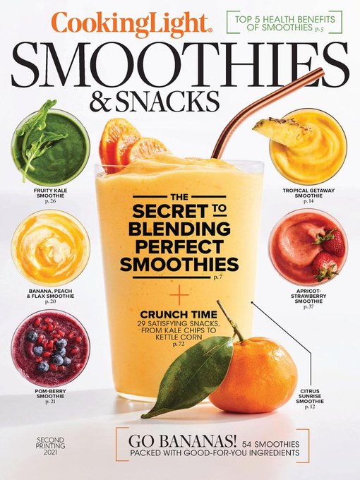 Cooking light smoothies & snacks