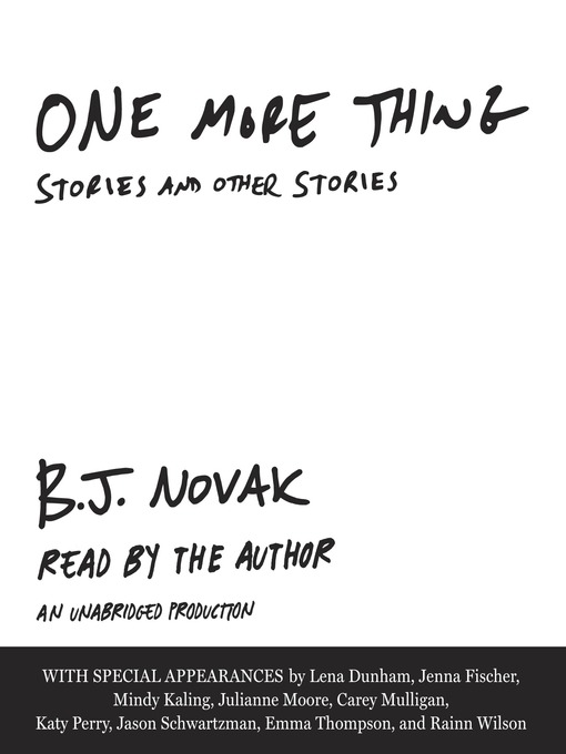 One more thing : Stories and other stories.