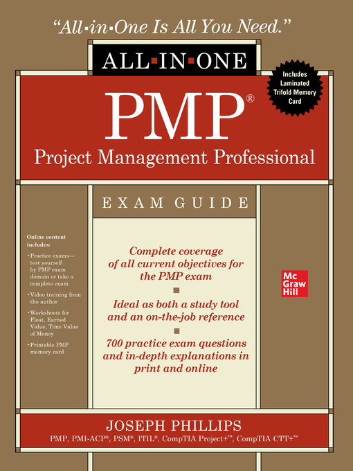 Pmp project management professional all-in-one exam guide