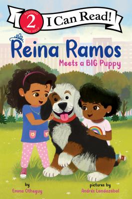 Reina Ramos meets a big puppy