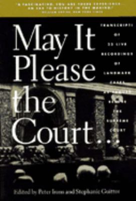 May it please the court : the most significant oral arguments made before the Supreme Court since 1955