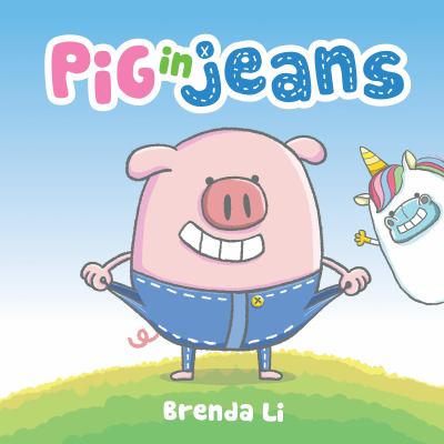 Pig in jeans