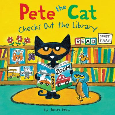 Pete the cat checks out the library