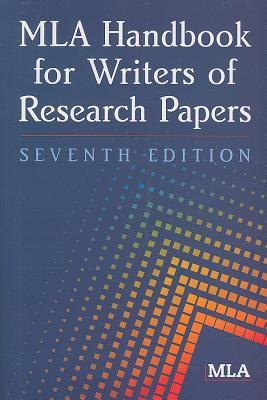 MLA handbook for writers of research papers.