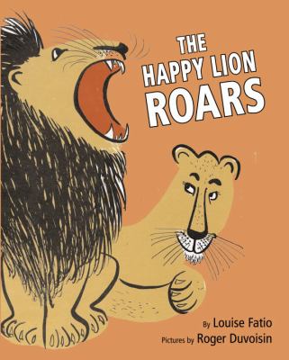 The happy lion roars