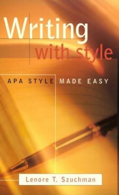 Writing with style : APA style made easy